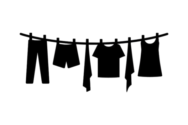 clothesline svg laundry washing line drying clothes silhouette clip art cut file instant download commercial use svg png jpg eps pdf removebg preview