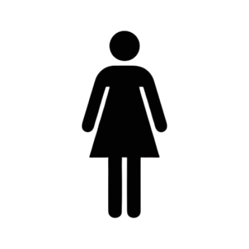 woman stick figure icon female girl lady women person gender sex signboard bathroom restroom toilet washroom black silhouette shape vector symbol sign removebg preview